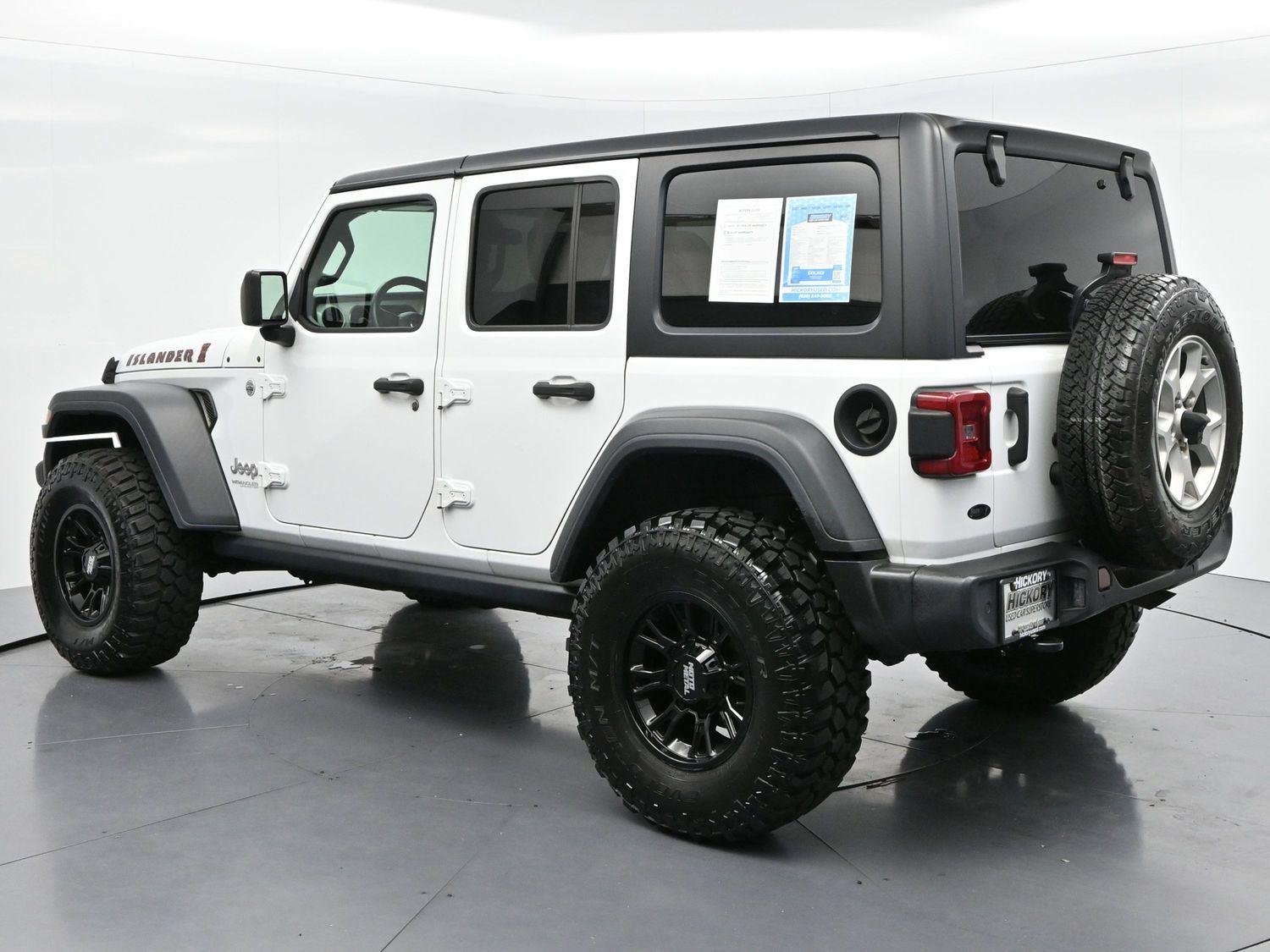 Used 2021 Bright White Clearcoat Jeep Unlimited Islander image 5