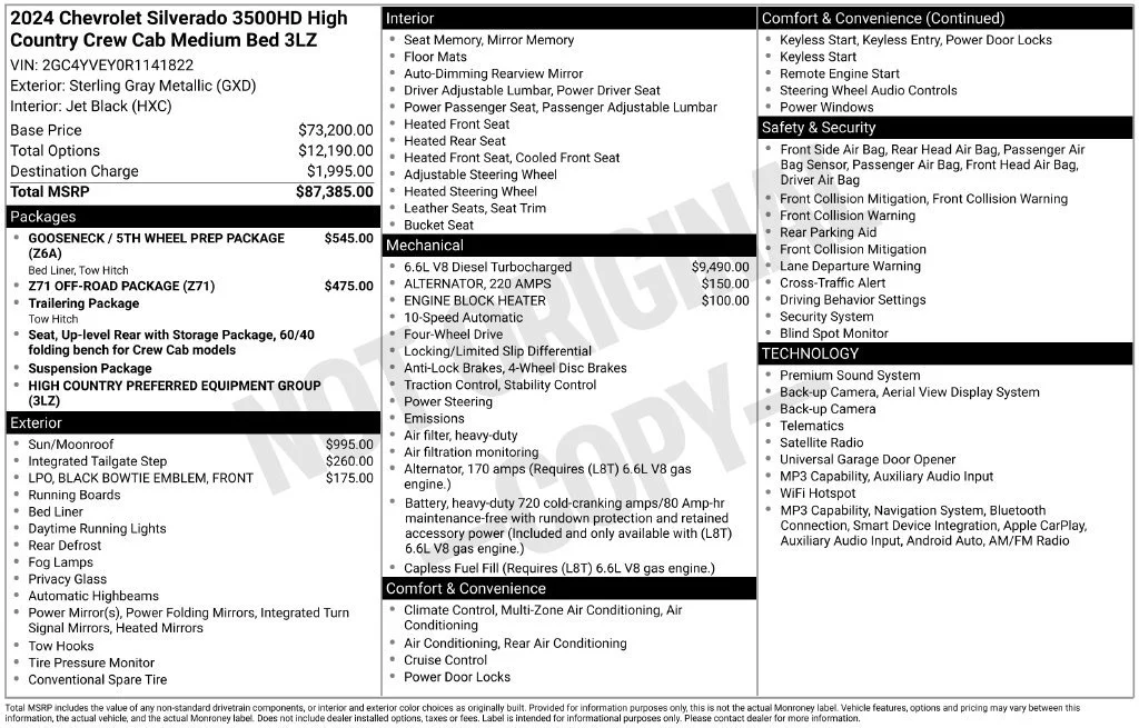 Used 2024 Sterling Gray Metallic Chevrolet High Country image 10