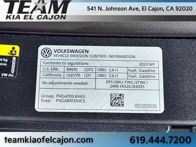 Used 2023 Blue Volkswagen 3.6L V6 SE w/Technology image 39