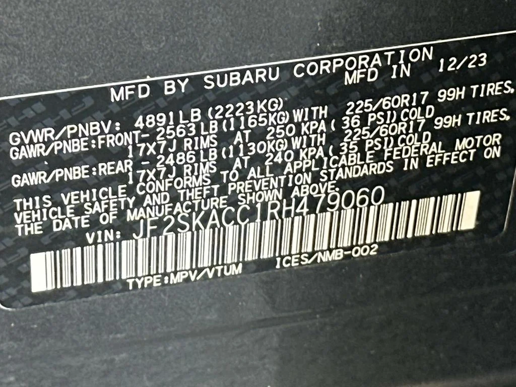 Used 2024 Gray Subaru Premium image 31