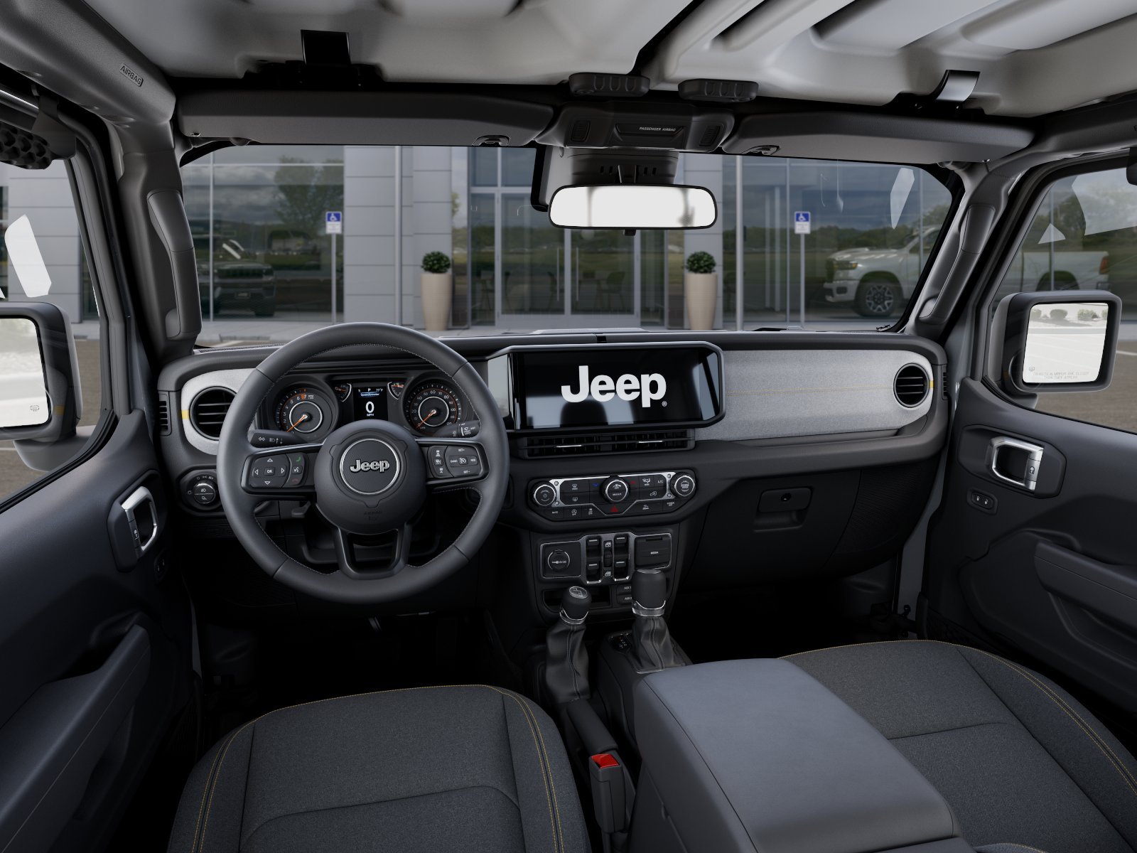 New 2025 Bright White Clearcoat Jeep Sport S image 39