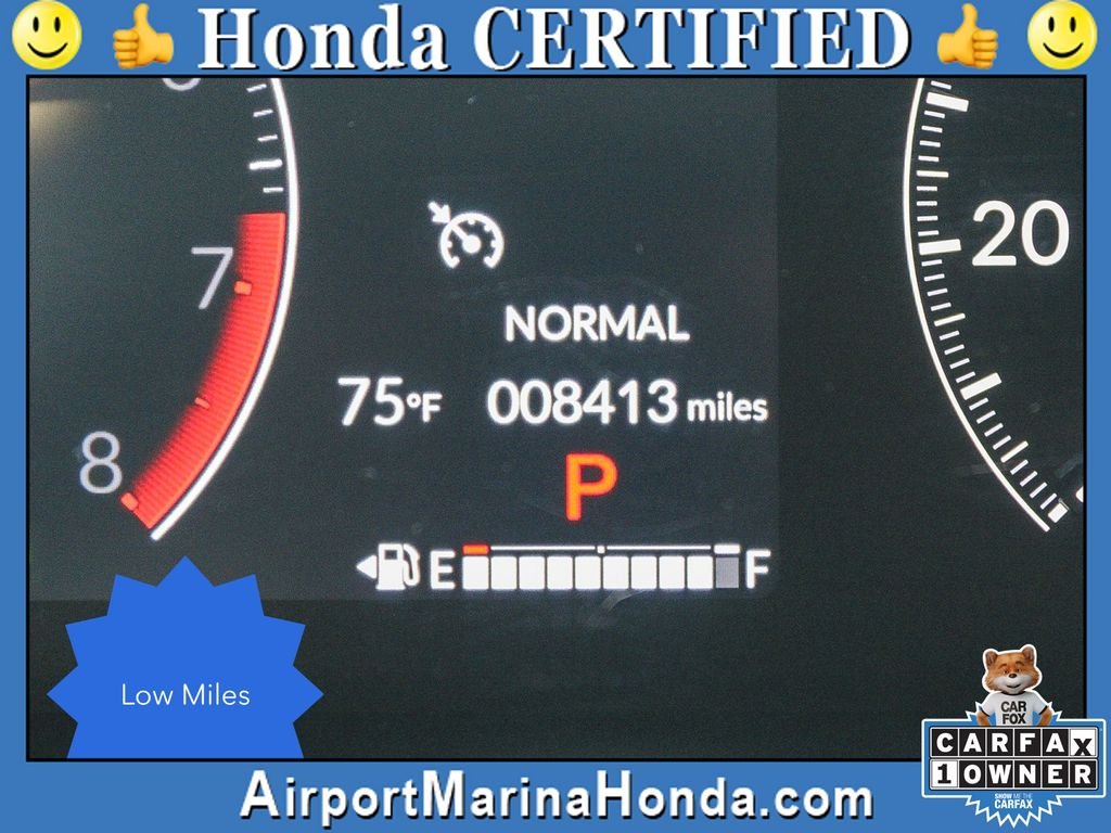 Certified Used 2025 Crystal Black Pearl Honda 2WD LX image 2