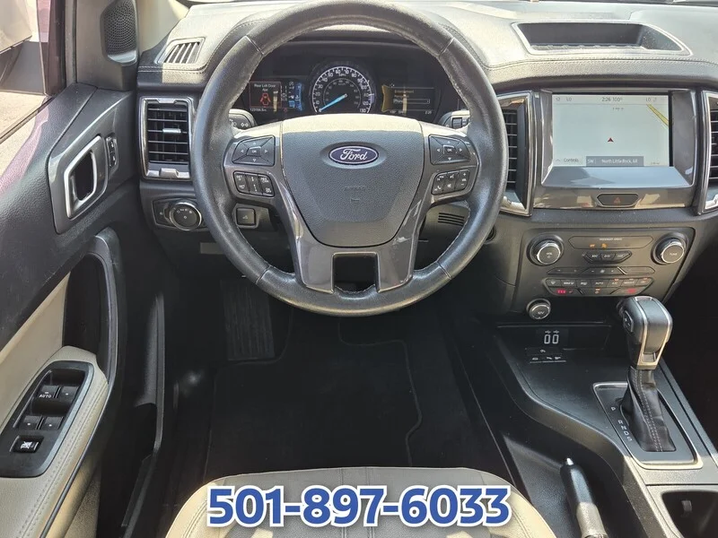 Used 2020 White Platinum Clearcoat Metal FORD LARIAT 2WD SUPERCREW 5