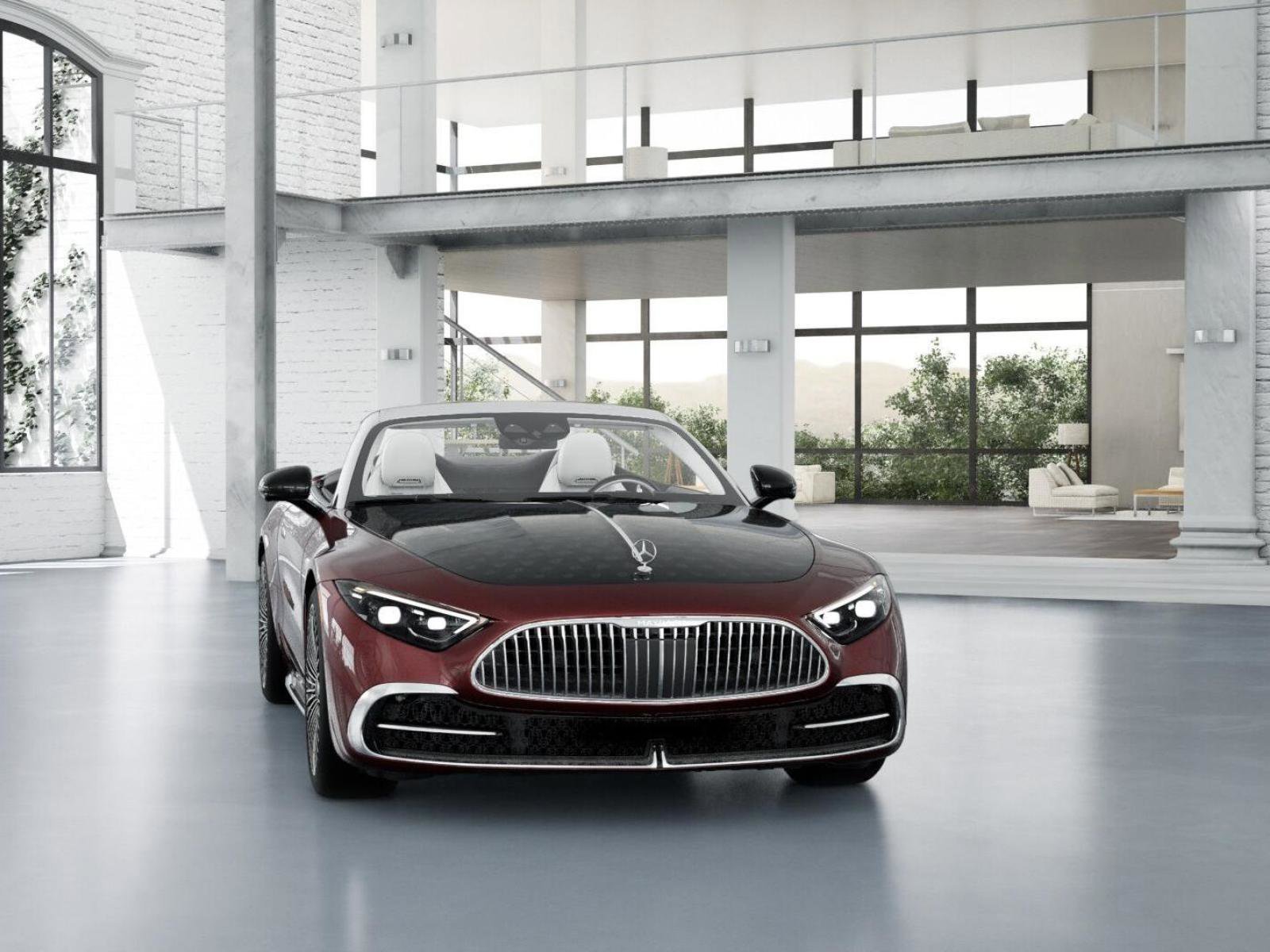 New 2026 MANUFAKTUR exclusive barolo red metallic Mercedes-Benz Maybach SL 680 Monogram Series image 8