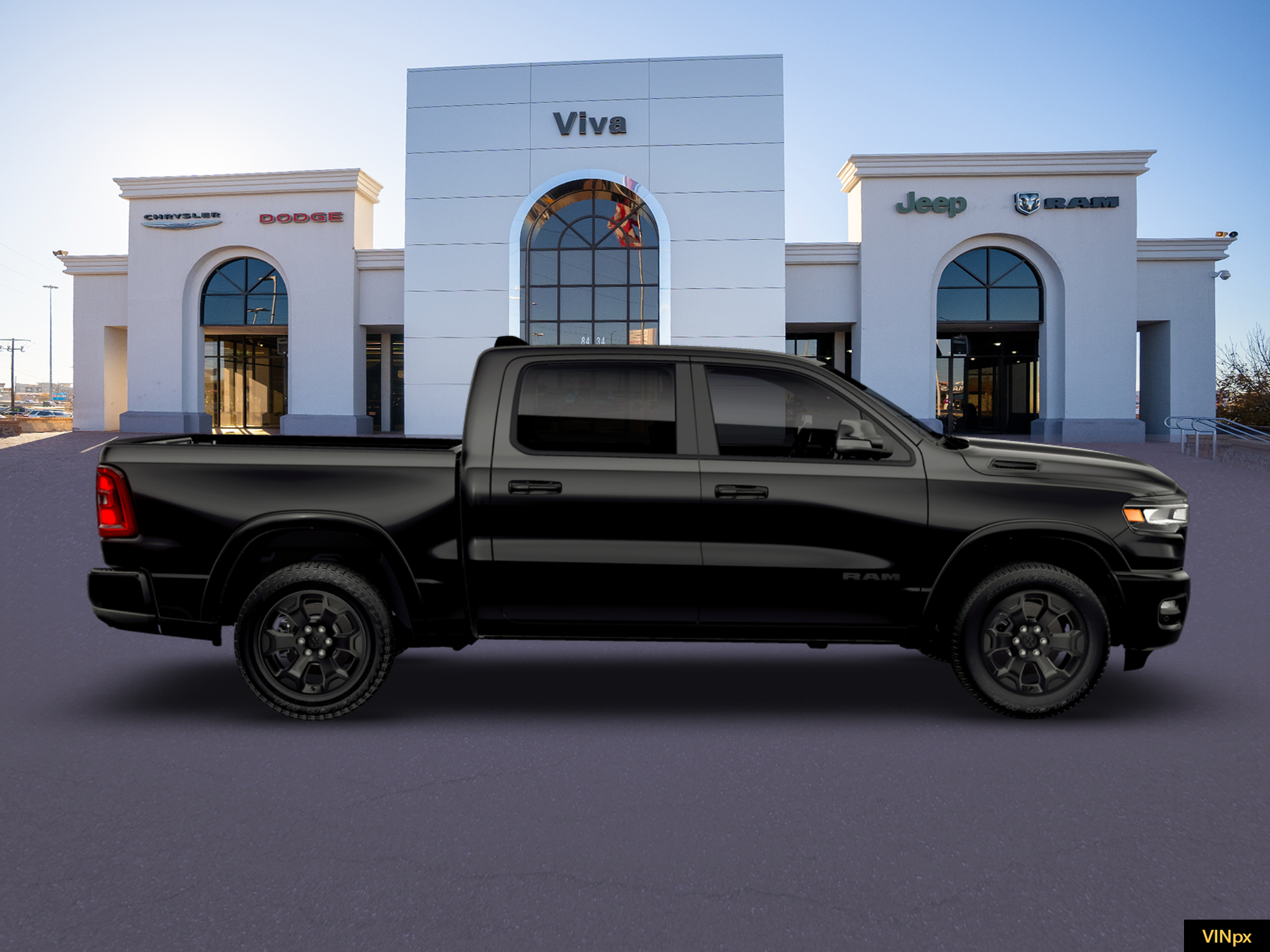 New 2026 Diamond Black Crystal Pearl-Coat Exterior Paint RAM Big Horn/Lone Star image 21