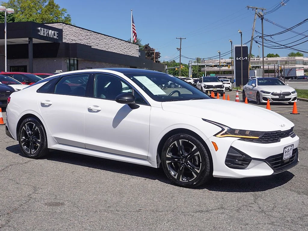 Used 2022 Kia K5 GT-Line with VIN 5XXG64J27NG116807 for sale in Riverdale, NJ
