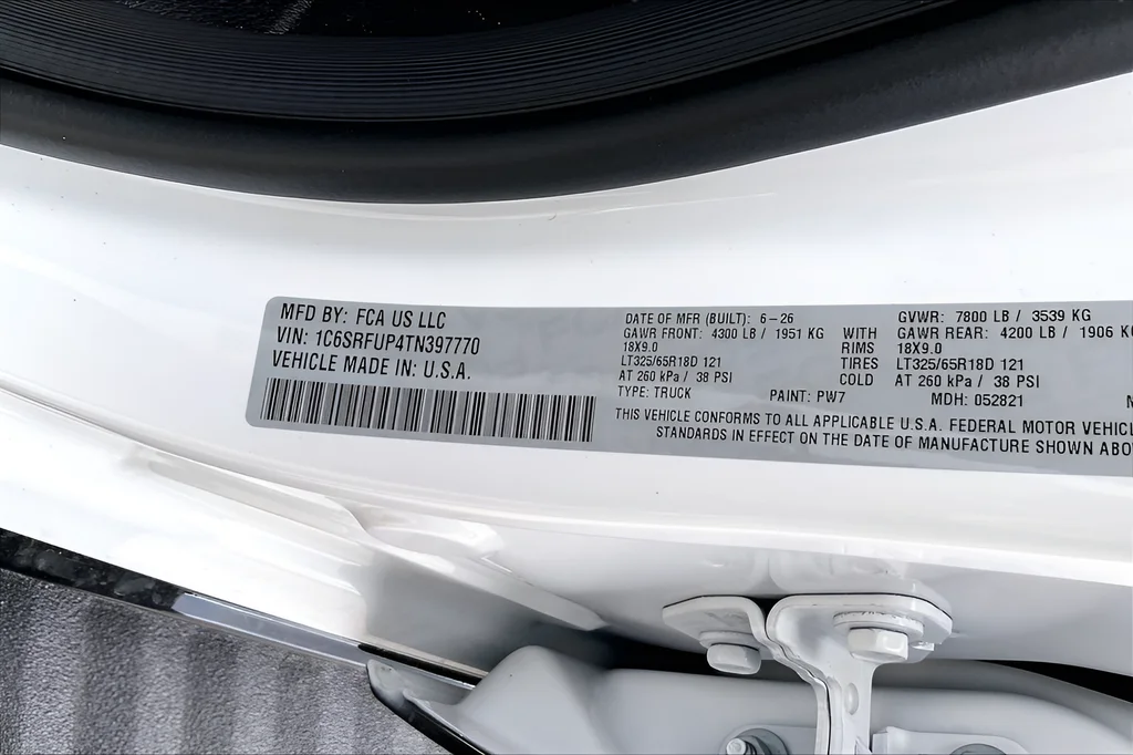 New 2026 Bright White Clear-Coat Exterior Paint RAM RHO image 13