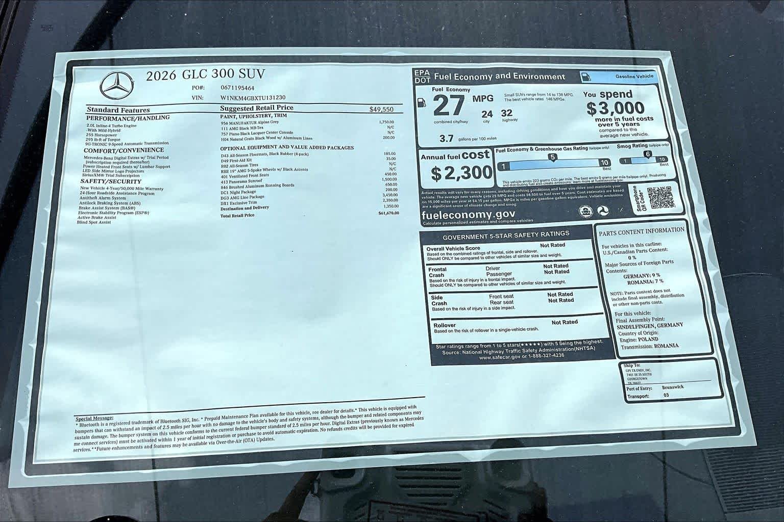 New 2026 MANUFAKTUR Alpine Grey Mercedes-Benz GLC 300 image 21