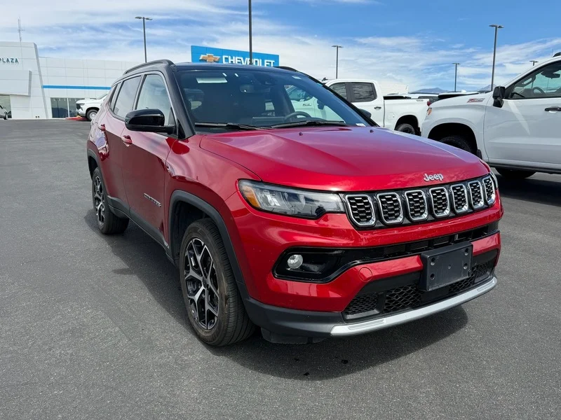 Used 2025 Red Hot Pearlcoat Jeep Limited image 1