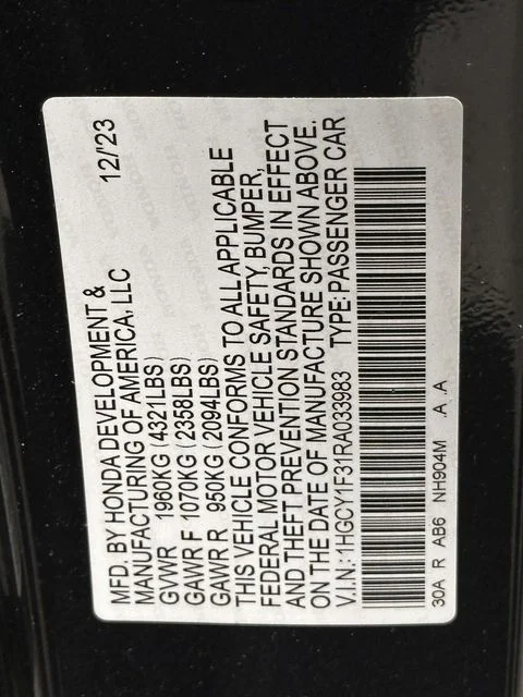 Certified Used 2024 Meteorite Gray Metallic Honda EX image 31
