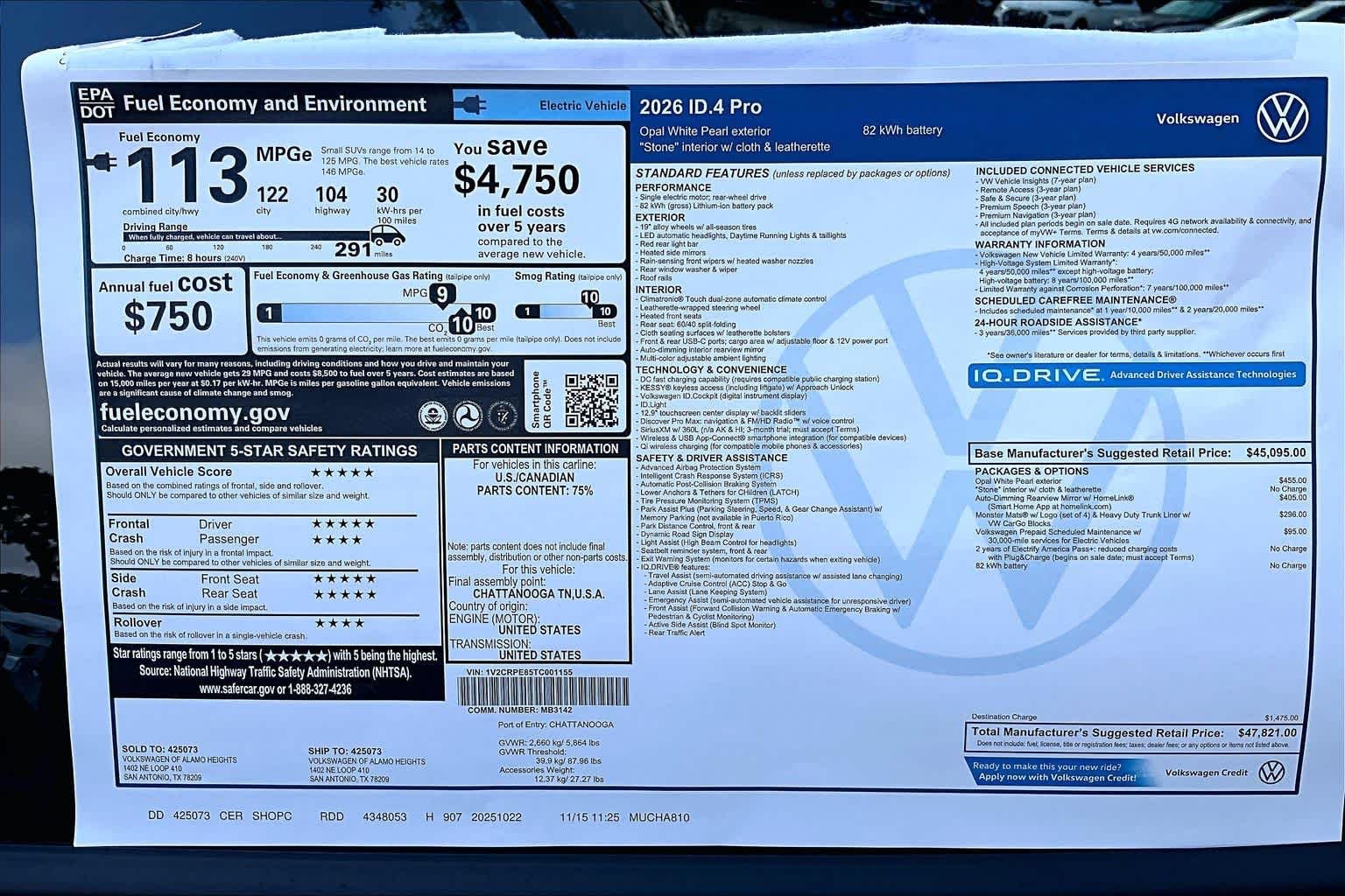 New 2026 Opal White Pearl Volkswagen Pro image 19