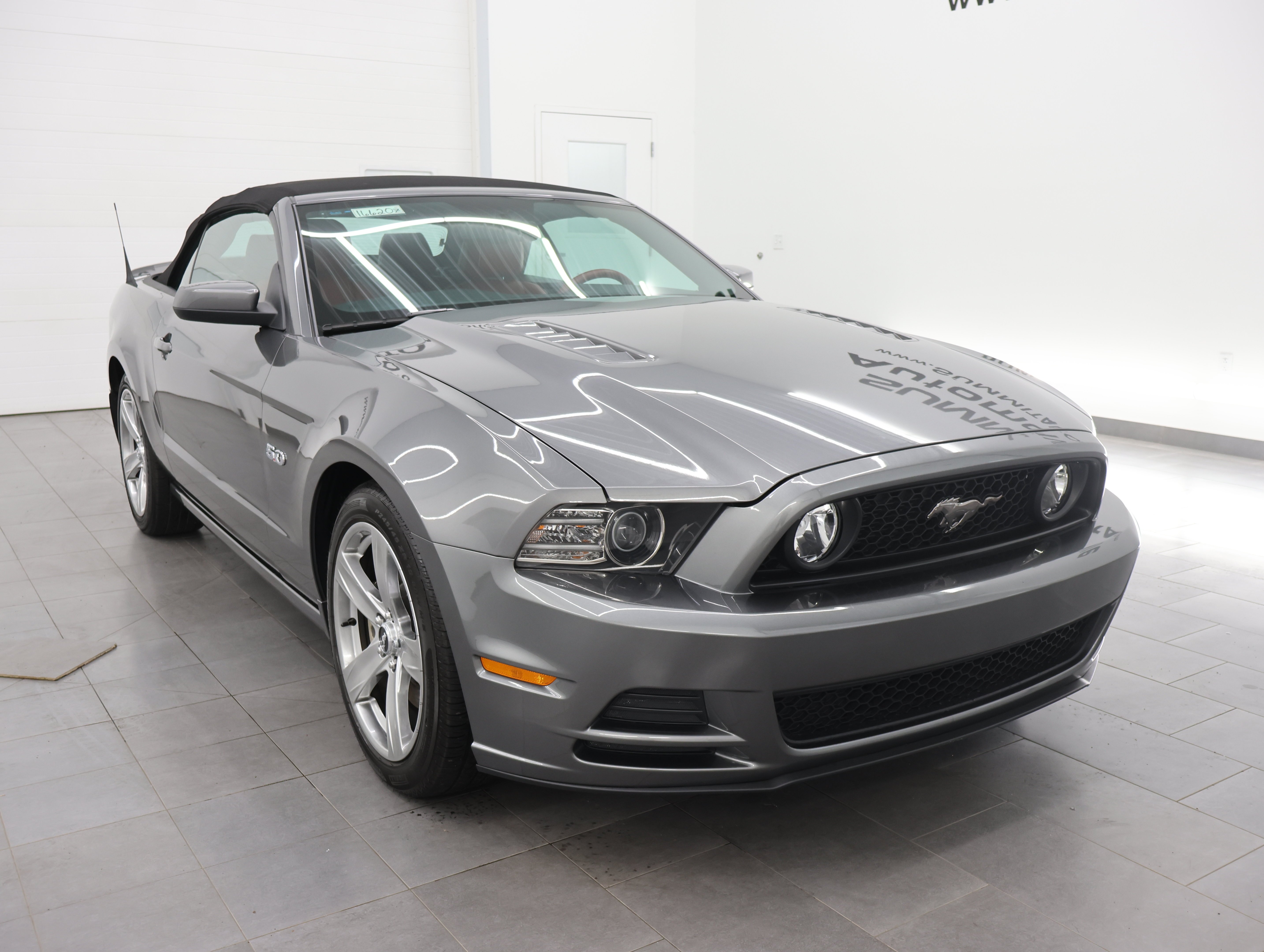 Used 2014 Sterling Gray Metallic Ford GT Premium Convertible: GT PREMIUM-CONVERTIBLE-6 SPEED STICK-HEATED LEATHER-LOW MILES image 2