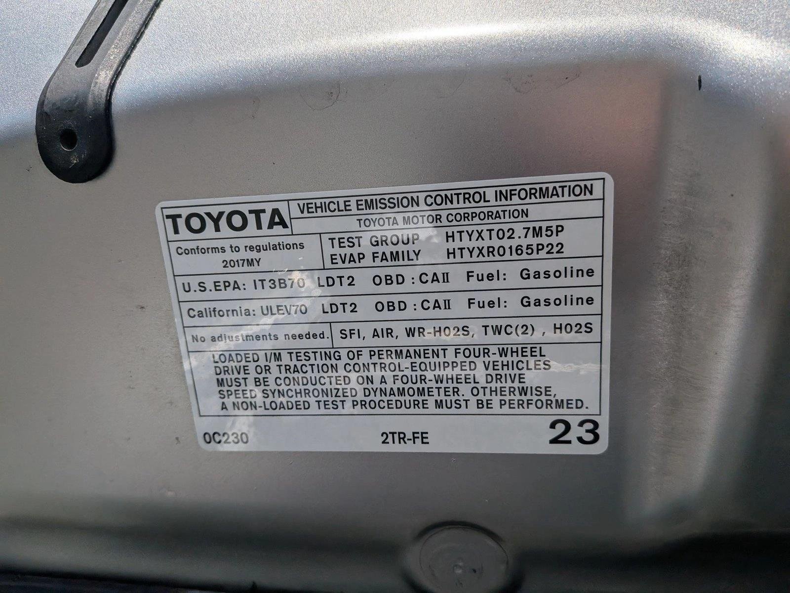 Used 2017 Silver Sky Metallic Toyota SR image 23
