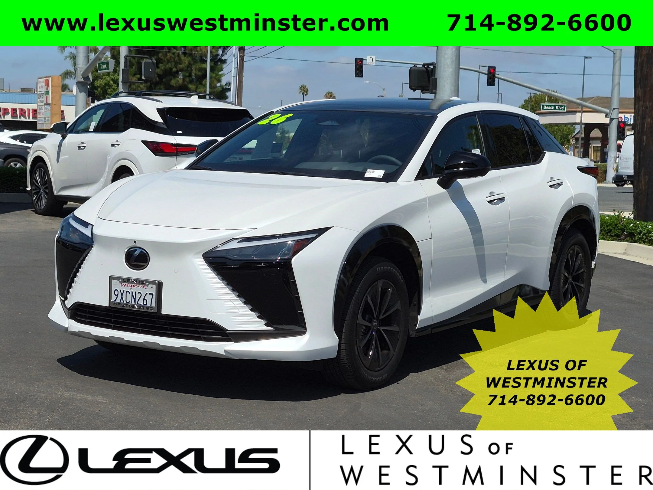 Used 2026 Oxygen White Lexus RZ 450e Premium image 1