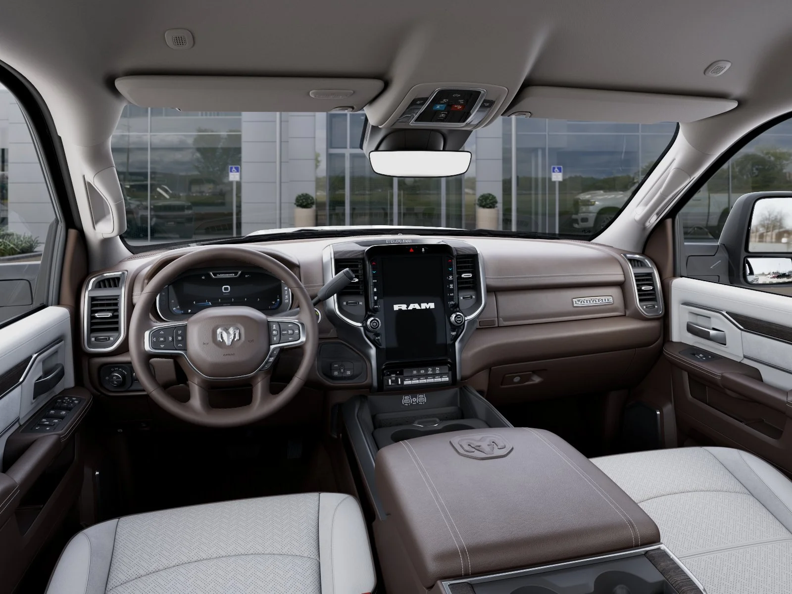 New 2026 Bright White Clear-Coat Exterior Paint RAM Laramie image 40
