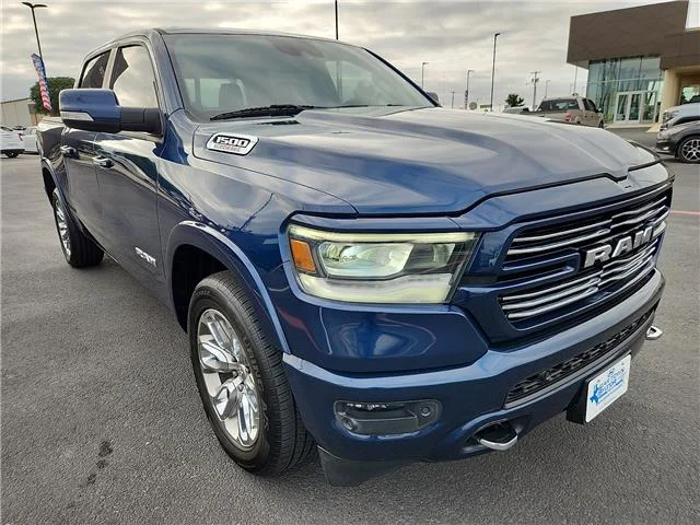 Used 2022 Patriot Blue Pearlcoat RAM Laramie 4x2 Crew Cab 144.5 in. WB image 5