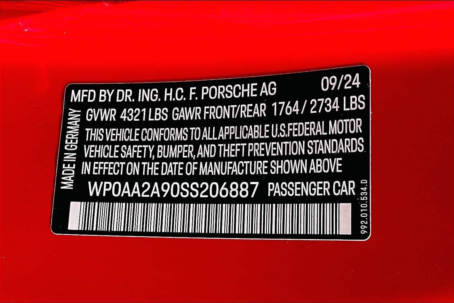 Used 2025 Guards Red Porsche Carrera image 26