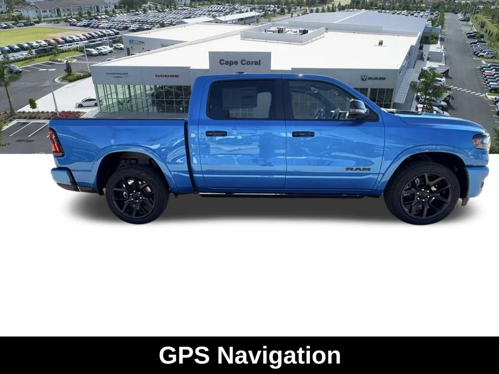 New 2026 Hydro Blue Pearl-Coat Exterior Paint RAM Laramie image 3