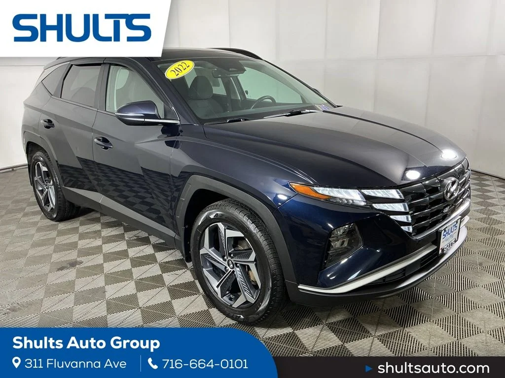 Certified Used 2022 Blue Hyundai SEL Convenience image 1