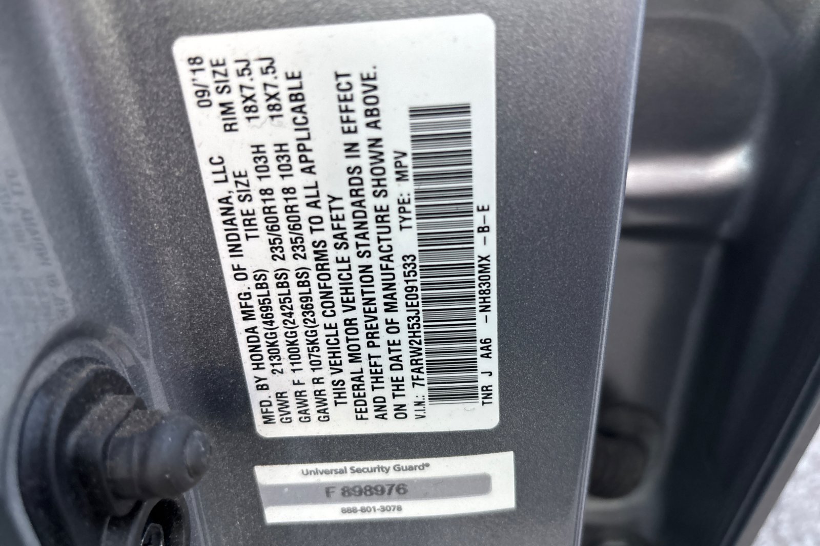 Used 2018 Silver Honda EX image 29