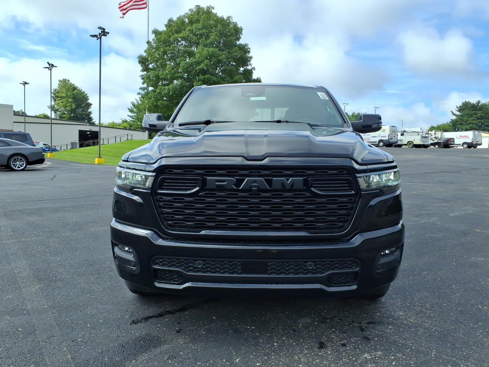 New 2026 Diamond Black Crystal Pearl-Coat Exterior Paint RAM Big Horn Crew Cab 4x4 5