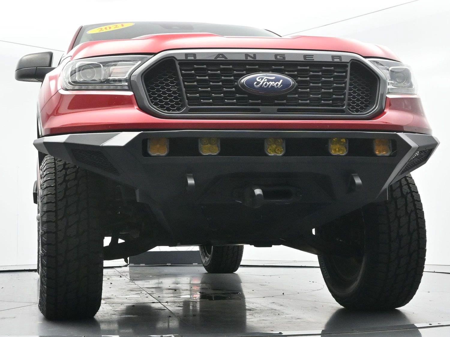 Used 2021 Rapid Red Metallic Tinted Clearcoat Ford XLT image 45