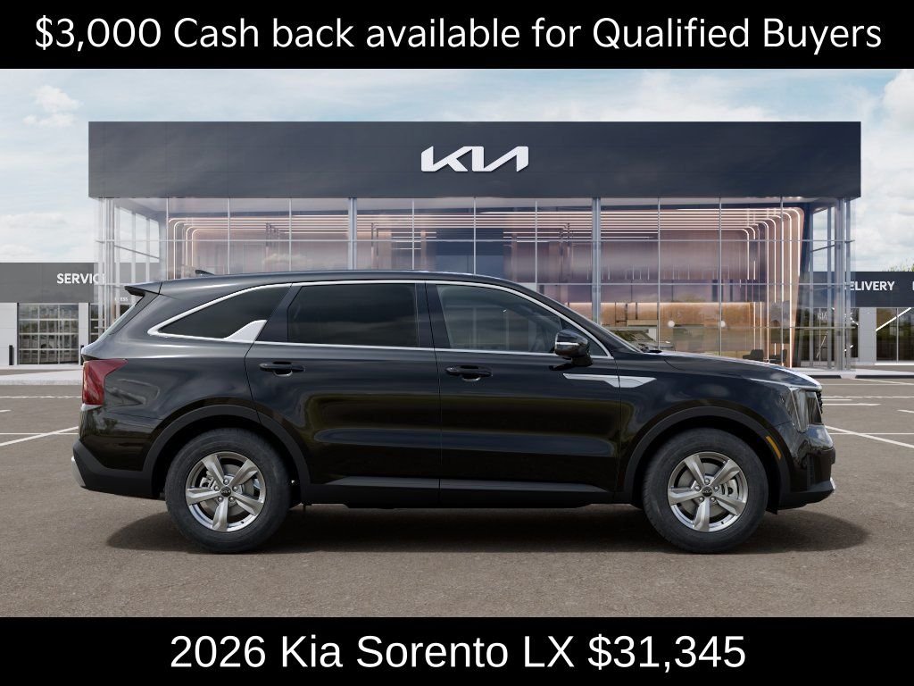 New 2026 Ebony Black Kia LX image 8
