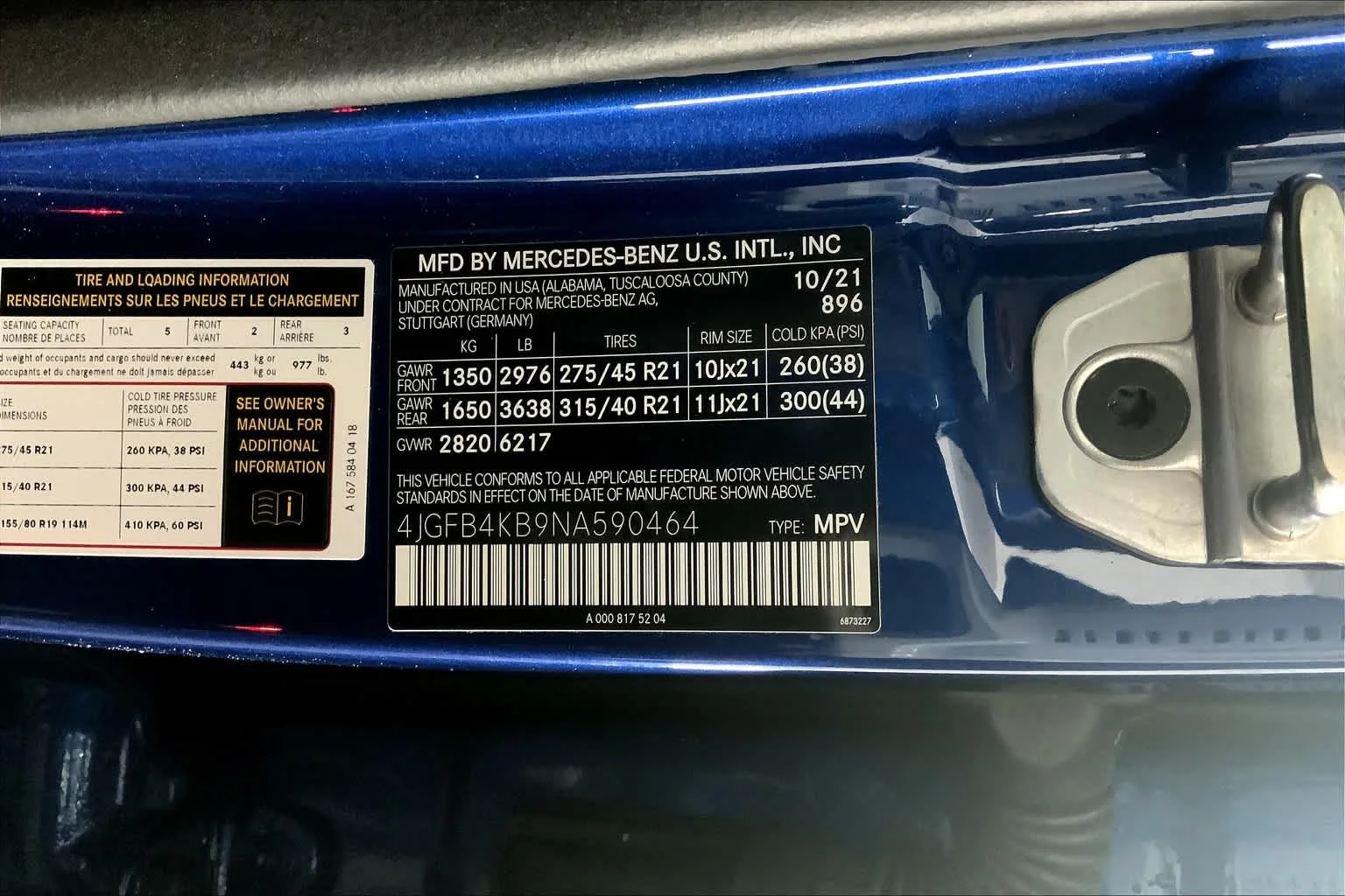 Certified Used 2022 Brilliant Blue Metallic Mercedes-Benz GLE 350 image 67
