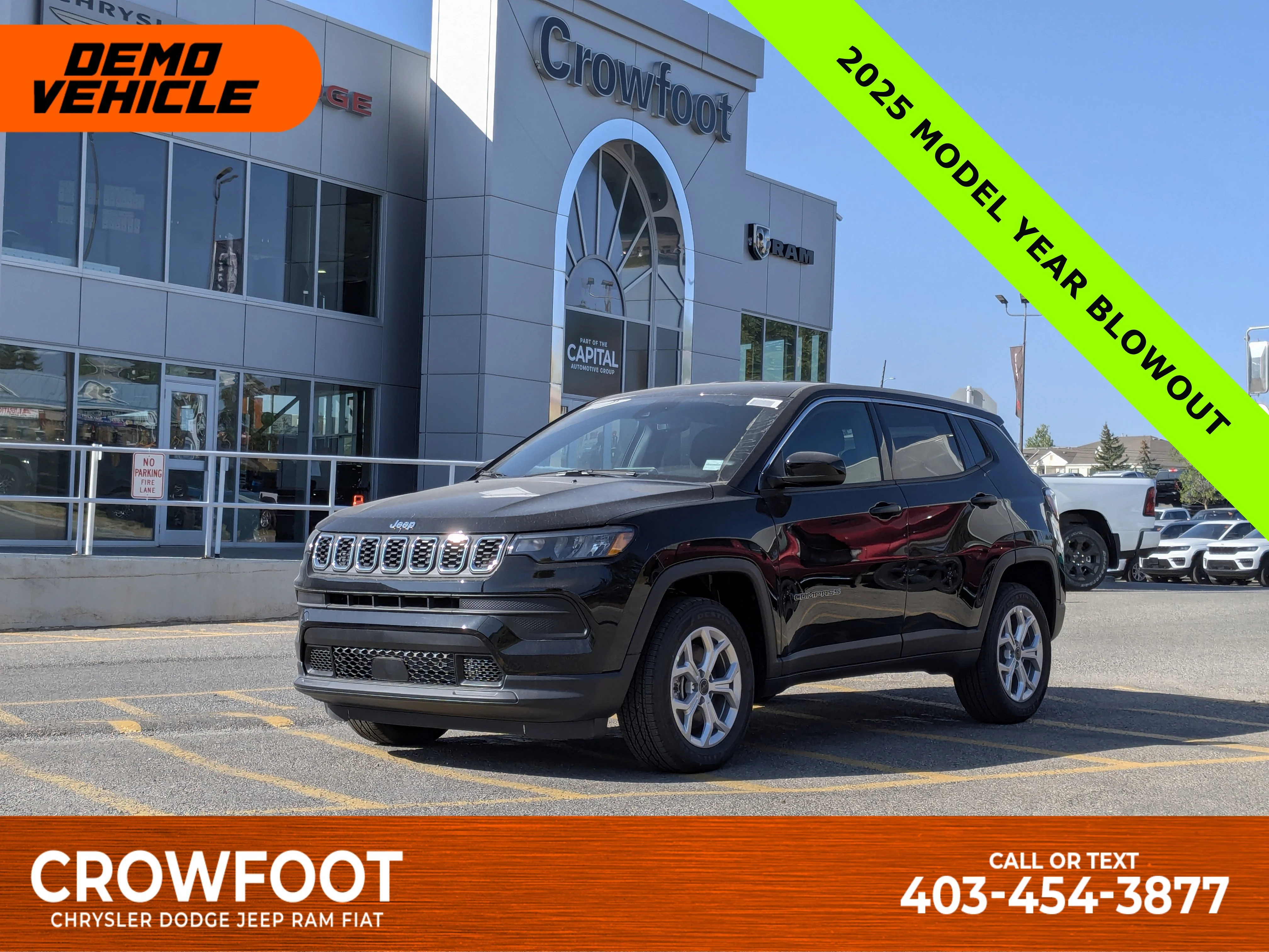 New 2025 Black Jeep Sport - - Forward Collision Warning - LED Head Lamps - Heated Seats and More! image 1