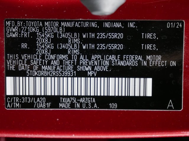 Certified Used 2024 Ruby Flare Pearl Toyota Platinum image 36