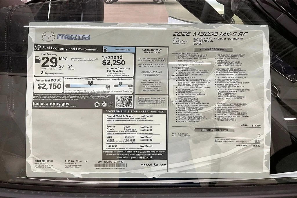 New 2026 Jet Black Mica Mazda Grand Touring image 12