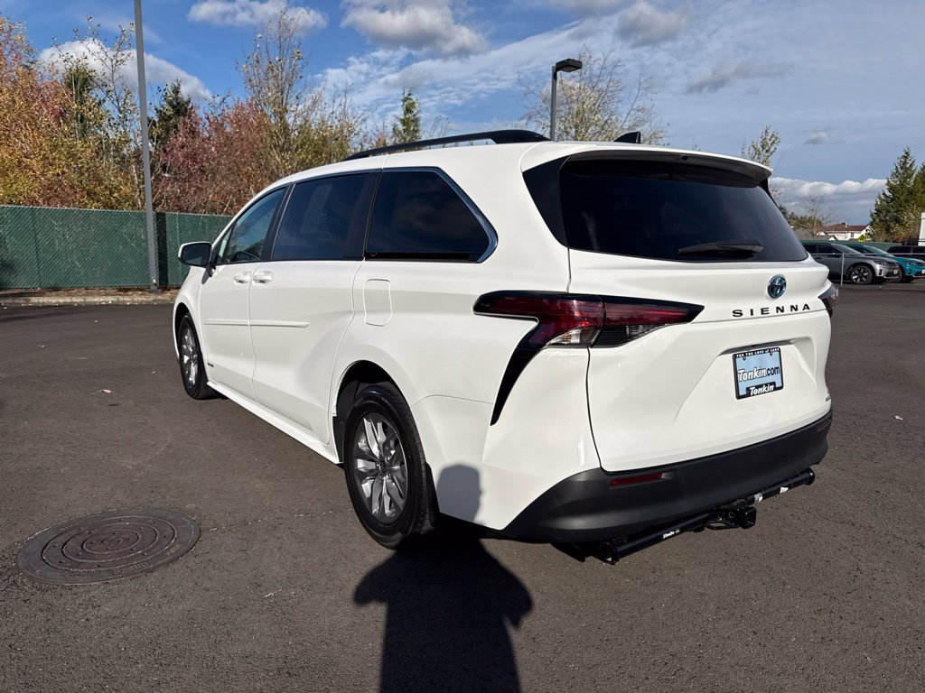 Used 2021 Super White Toyota LE image 5