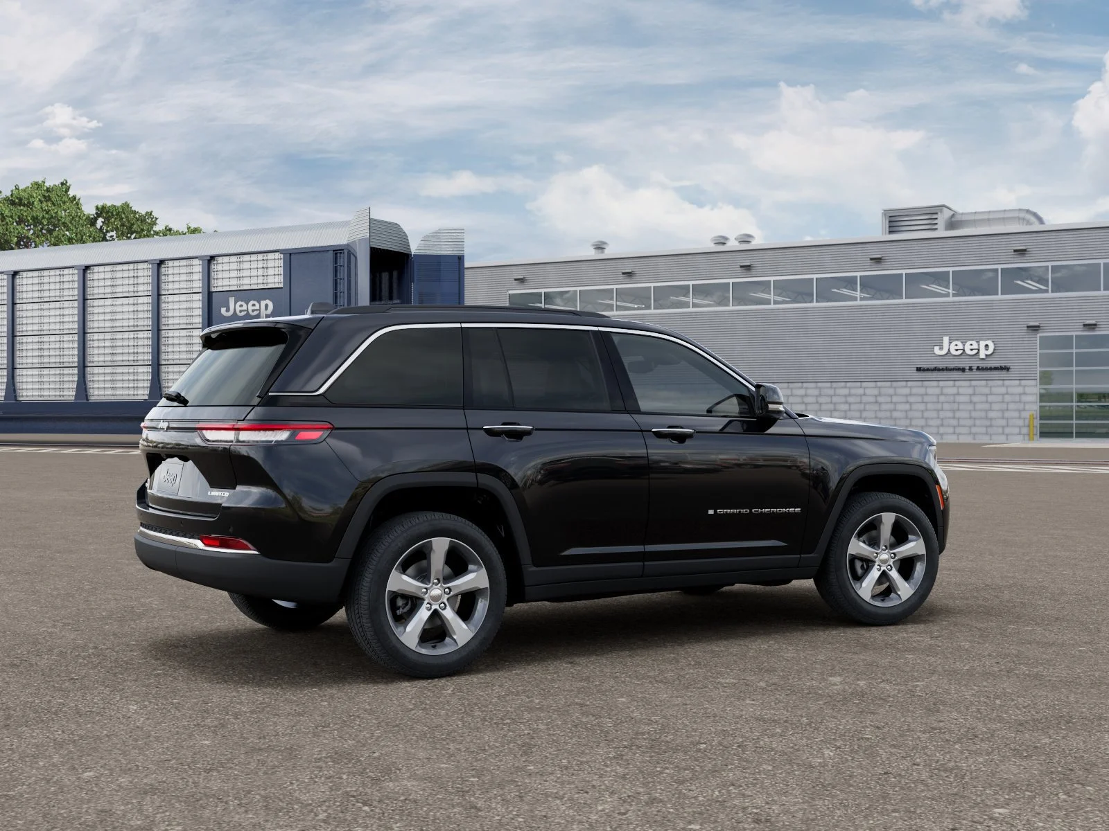 New 2026 Diamond Black Crystal Pearlcoat Jeep Limited image 4