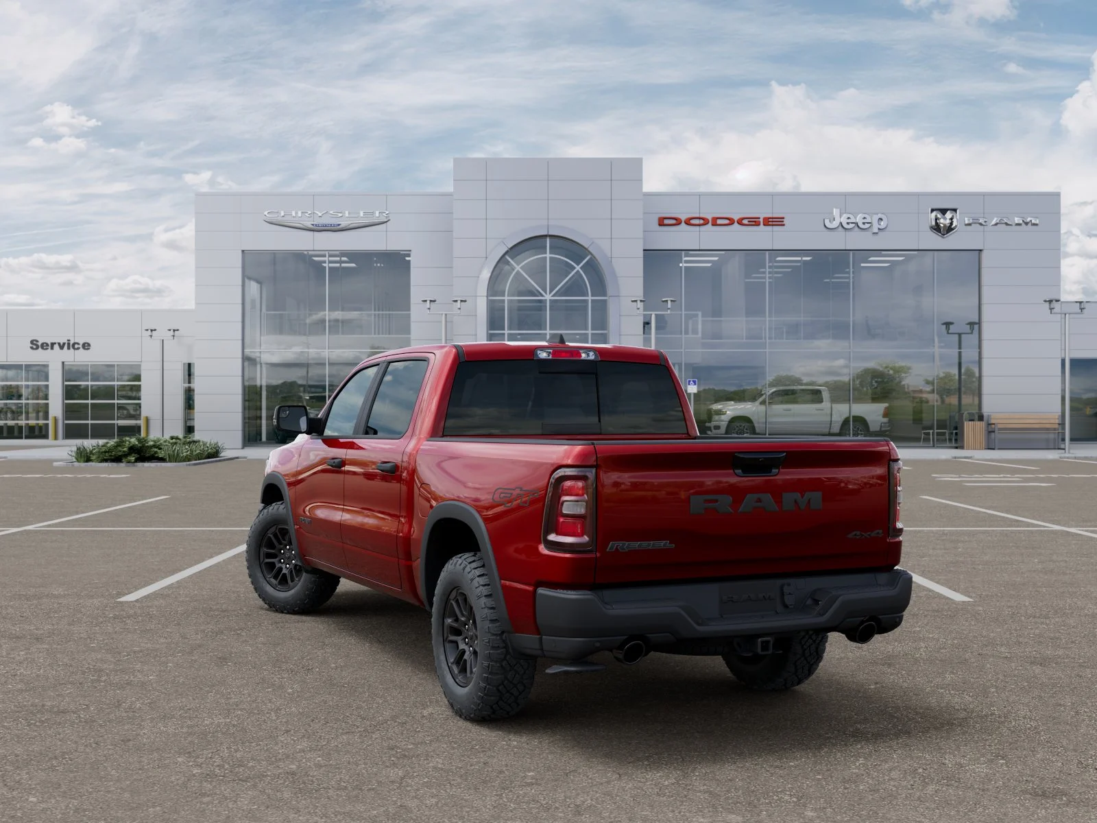 New 2026 Molten Red Pearl-Coat Exterior Paint RAM Rebel image 31