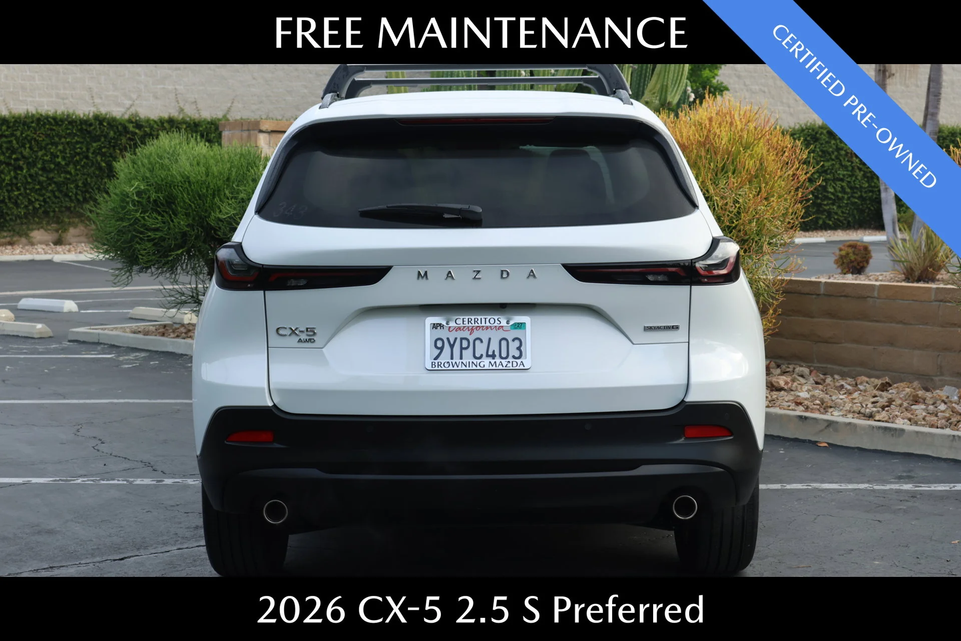 Certified Used 2026 White Mazda 2.5 S Preferred image 4