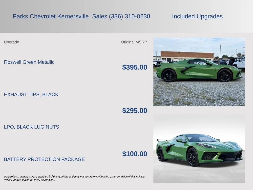 Used 2026 Green Chevrolet Stingray image 5