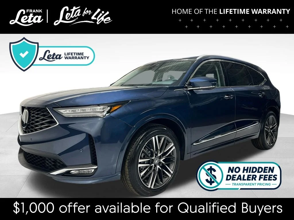 New 2026 Canyon River Blue Metallic Acura Advance Package image 1