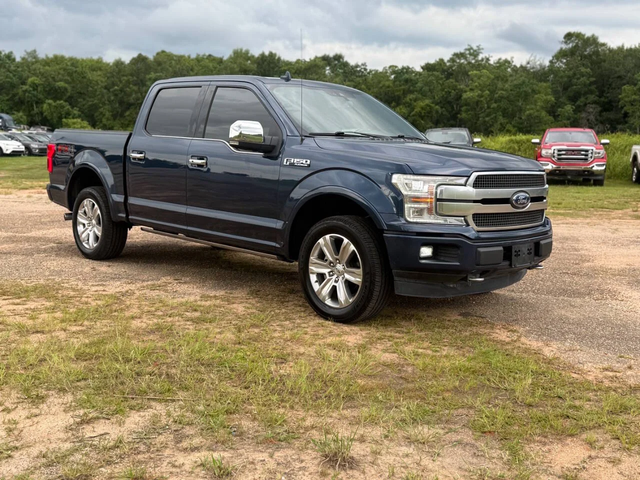 Used 2020 Blue Ford Platinum 4x4 4dr SuperCrew 5.5 ft. SB image 7