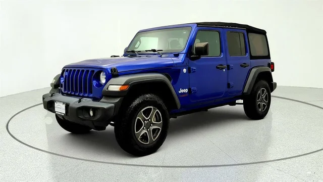 2019 Jeep Wrangler Unlimited Sport S 4x4 w/ Customer Preferred Pkg 24S & Premium Soft Top