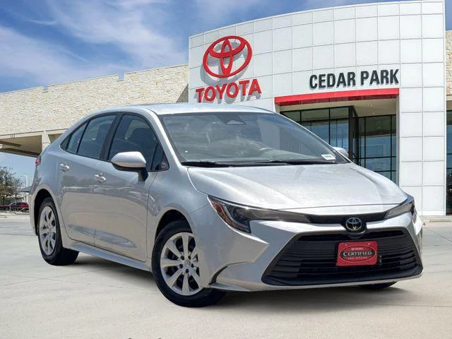 Certified Used 2025 CLASSIC SILVER METALLIC Toyota LE image 1
