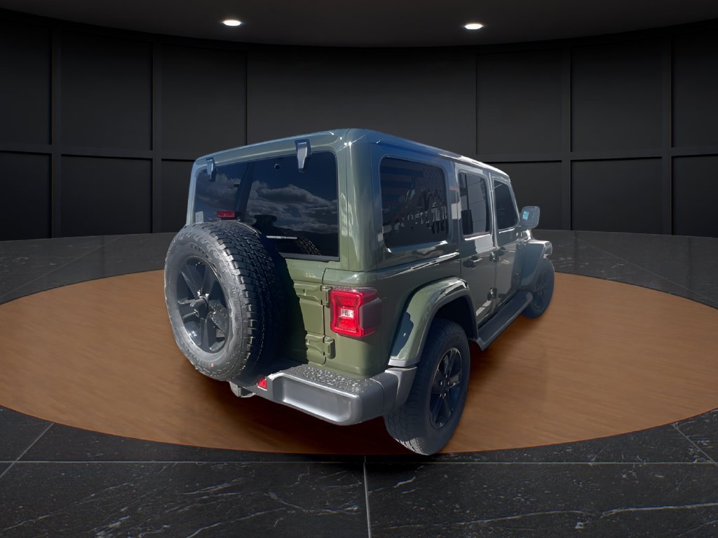 Certified Used 2021 Green Jeep Unlimited Sahara Altitude image 5