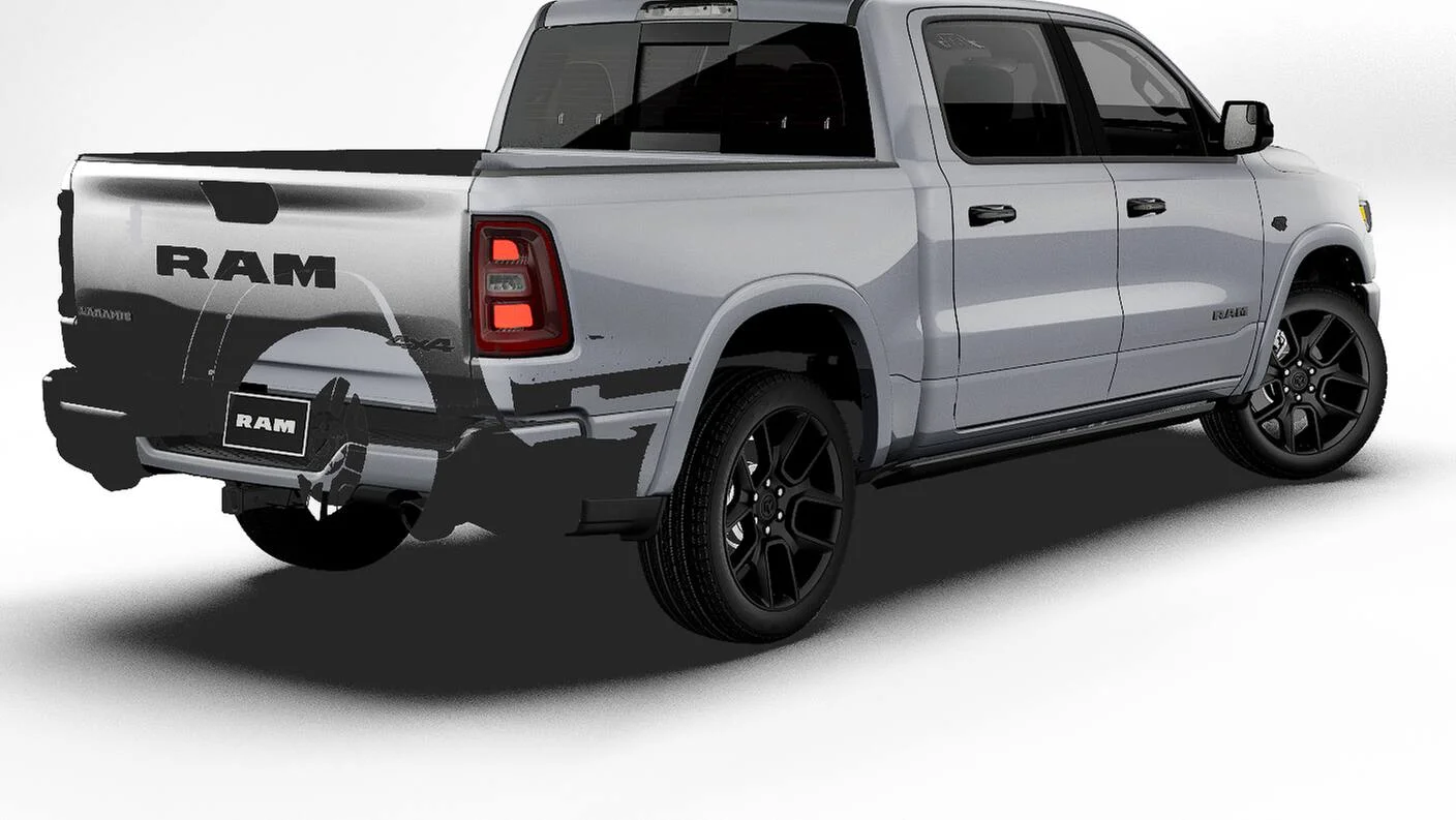 New 2027 Silver Zynith Exterior Paint RAM LARAMIE image 2
