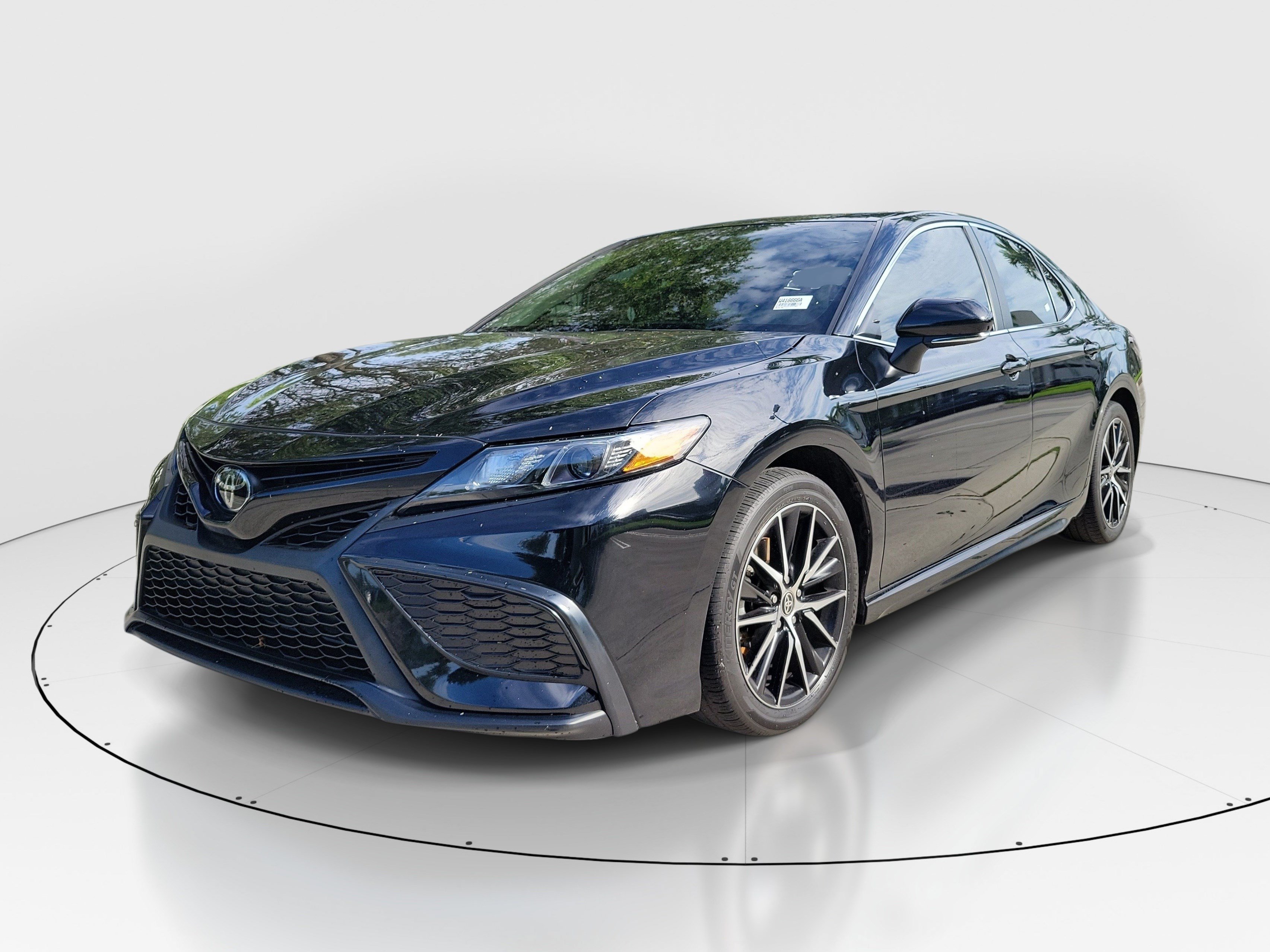 Used 2024 Midnight Black Metallic Toyota SE image 3