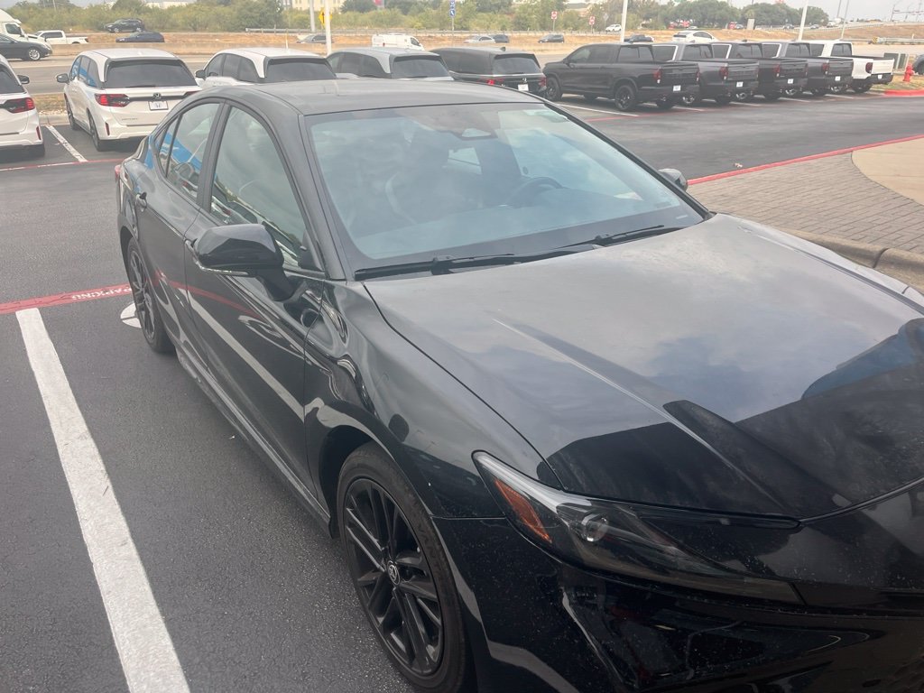Used 2025 Midnight Black Metallic Toyota SE image 3