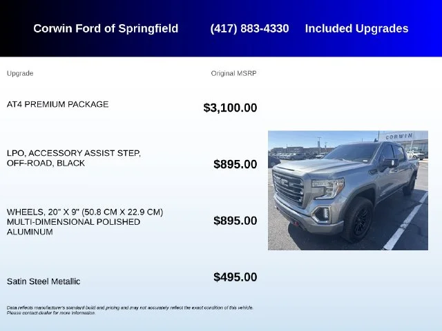 Used 2019 Satin Steel Metallic GMC AT4 image 5
