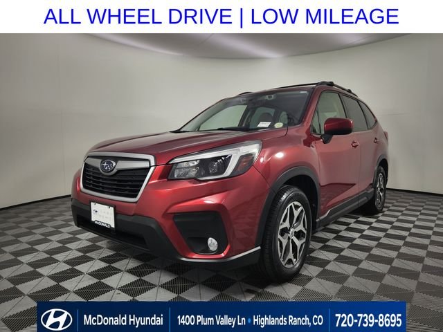 Used 2021 Red Subaru Premium image 1