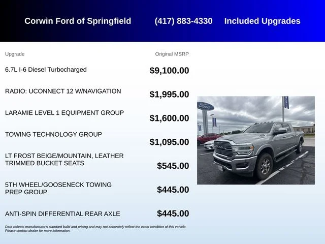 Used 2019 Billet Silver Metallic Clearcoat Ram Laramie image 5