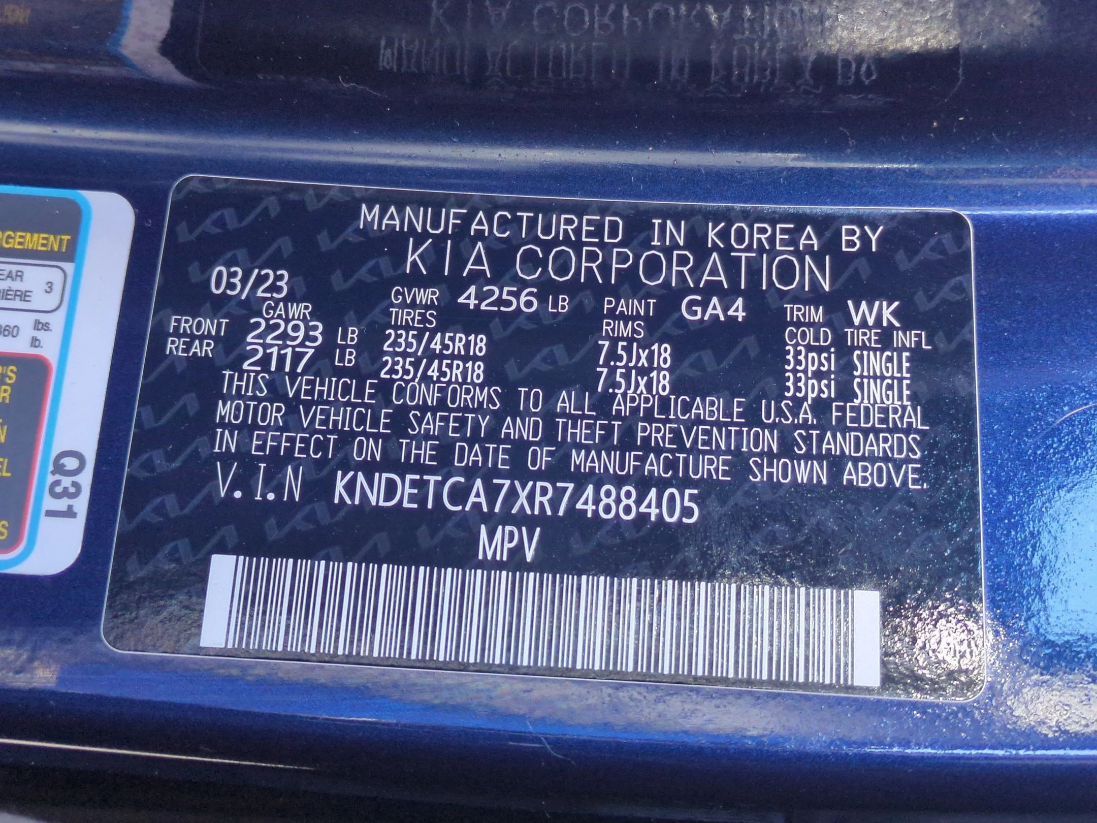 Used 2024 Dark Ocean Blue/White Roof Kia SX image 32