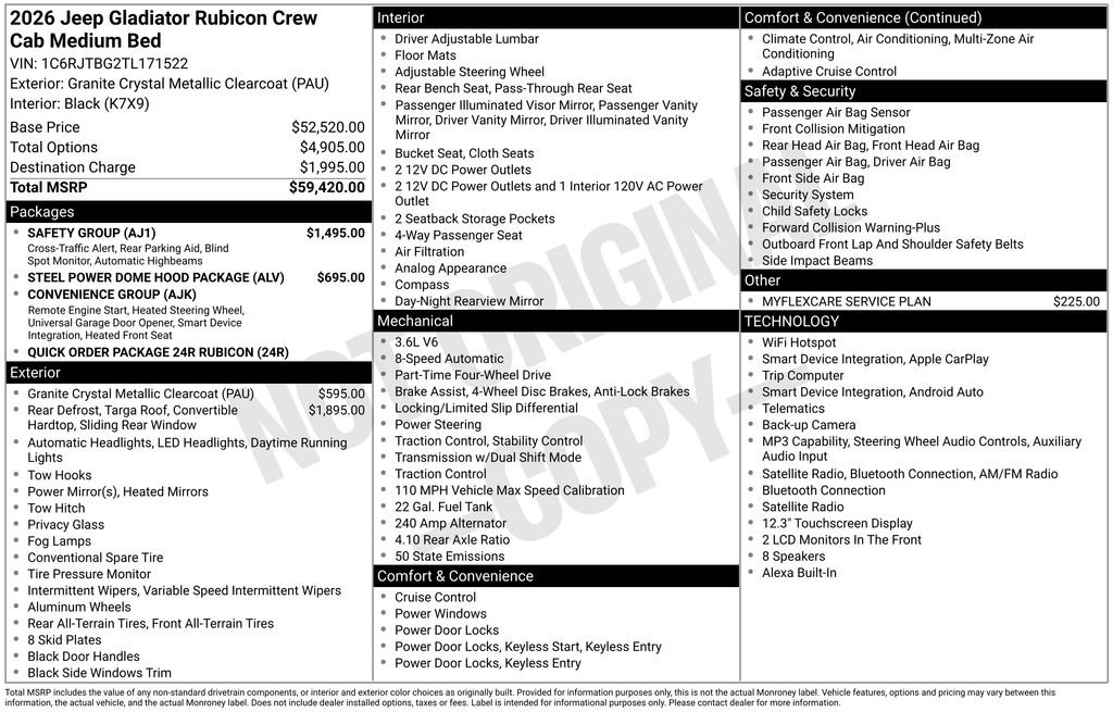 Used 2026 Gray Jeep Rubicon image 2