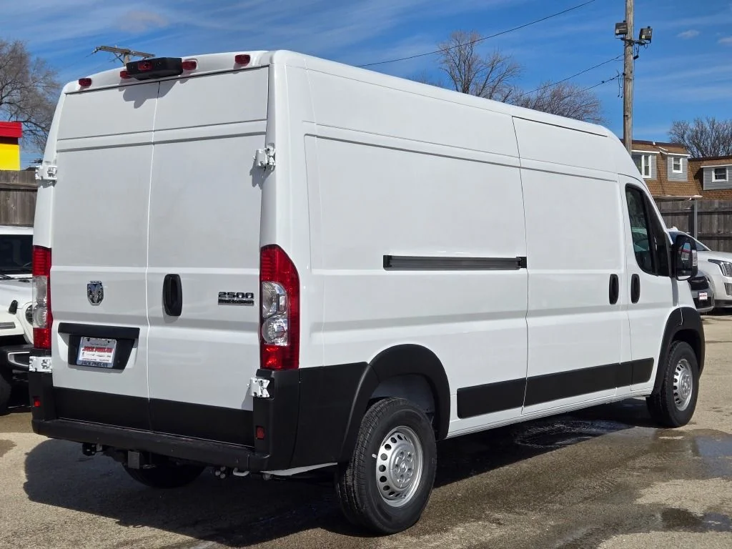 New 2026 Bright White Clear-Coat Exterior Paint RAM 2500 High Roof Cargo Van 159 WB image 8